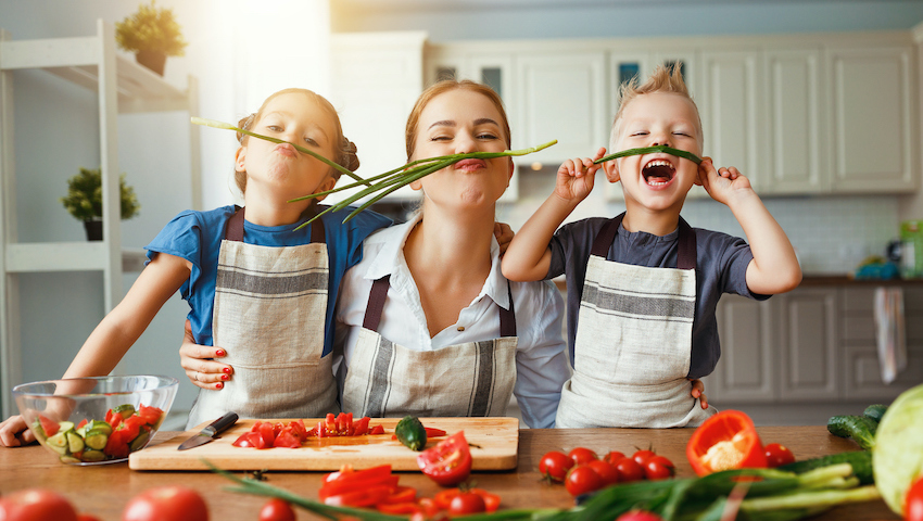 kids cooking healthy