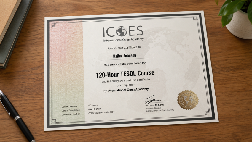 ICOES Certificate - Hard Copy